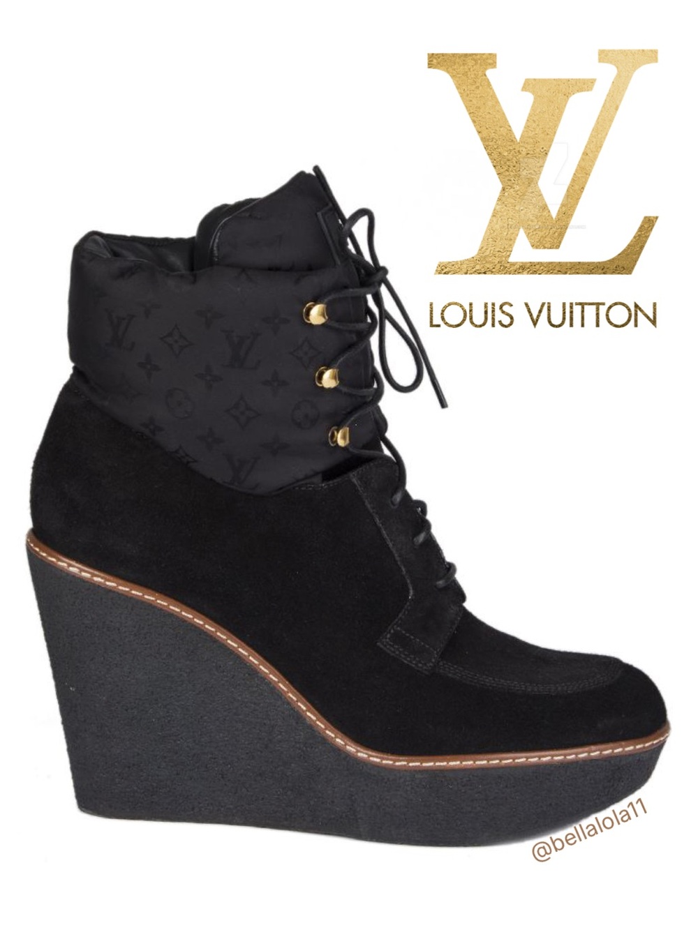 AUTHENTIC LOUIS VUITTON WEDGES